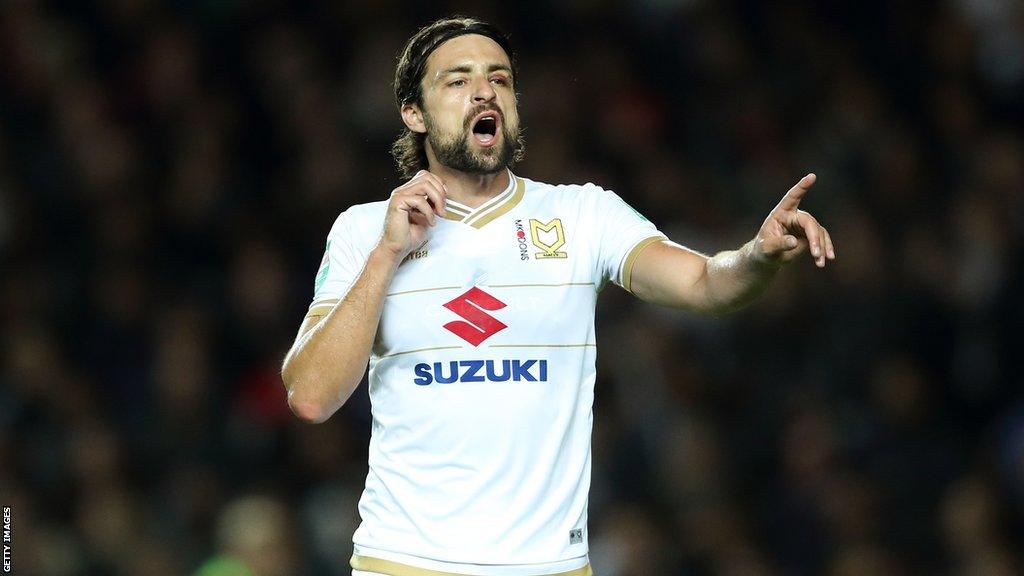 Russell Martin in action for MK Dons