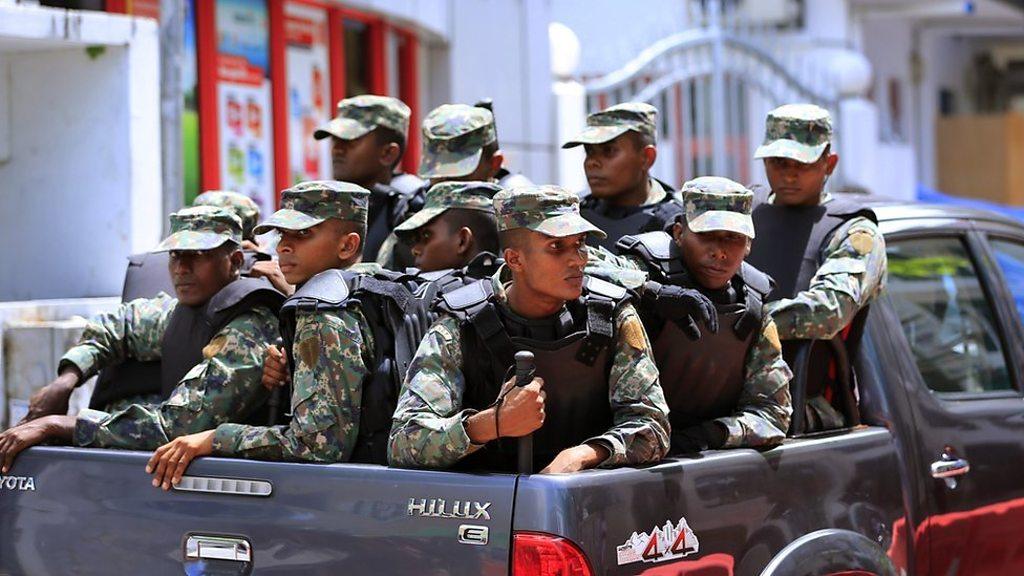 Maldives troops, file pic