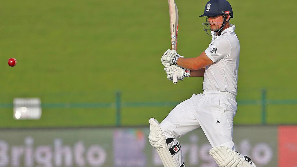 Alastair Cook in action