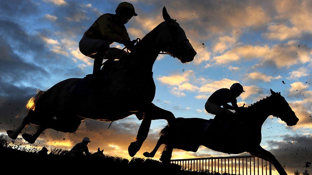 Horse racing in shadow