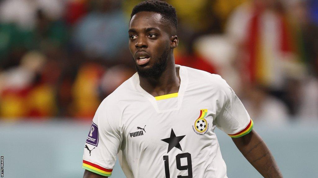 Inaki Williams in action for Ghana at the 2022 World Cup