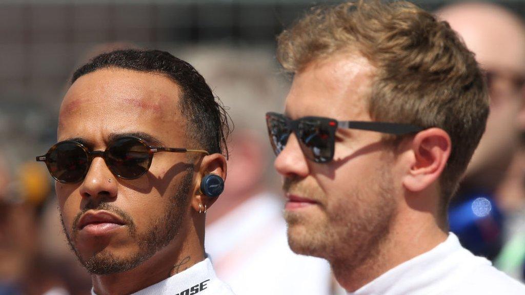 Lewis Hamilton and Sebastian Vettel