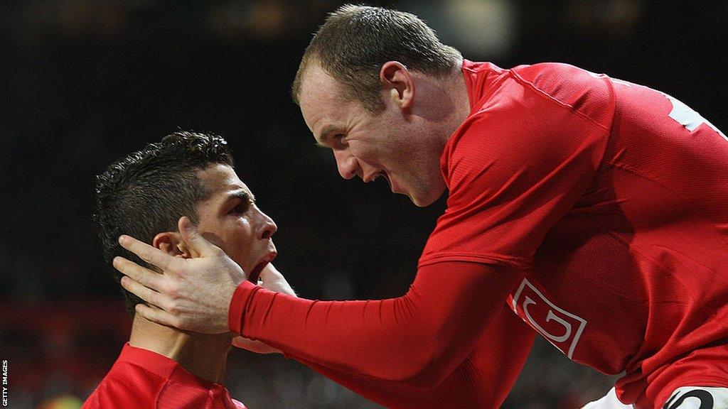 Cristiano Ronaldo and Wayne Rooney