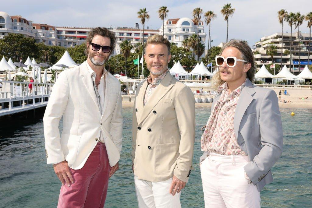 Take That (Jason Orange, Gary Barlow and Mark Owen) promoting their new film in Cannes