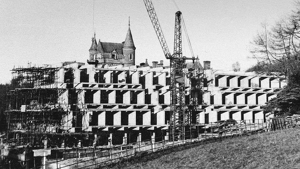 St Peter's College under construction, mid-1960s