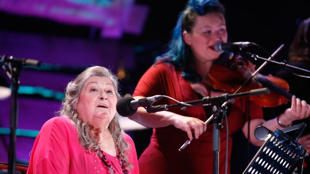 Norma Waterson plays at the Royal Albert Hall for the BBC Radio 2 Folk Awards