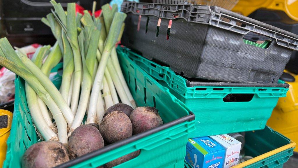 Fresh food in the van