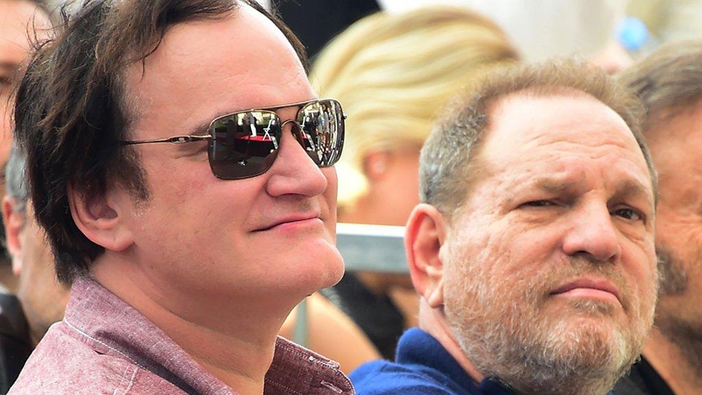 Quentin Tarantino and Harvey Weinstein