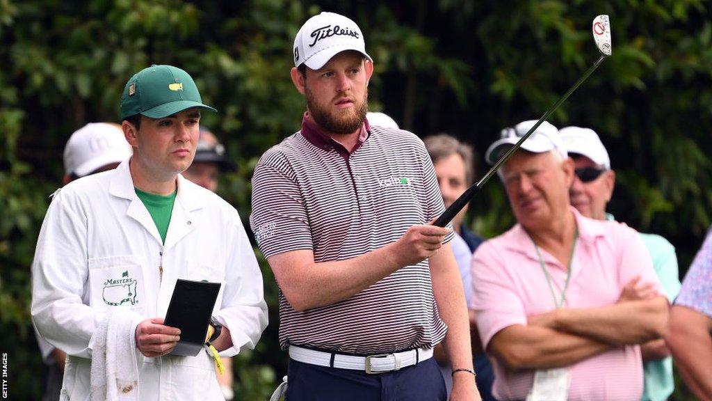 Matthew McClean in action at The Masters at Augusta in April