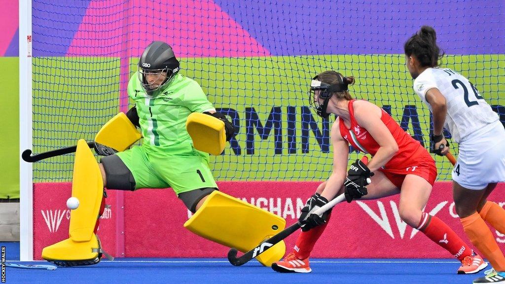 Rose Thomas saves for Wales