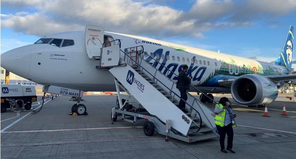 Boeing’s ecoDemonstrator at Glasgow Airport