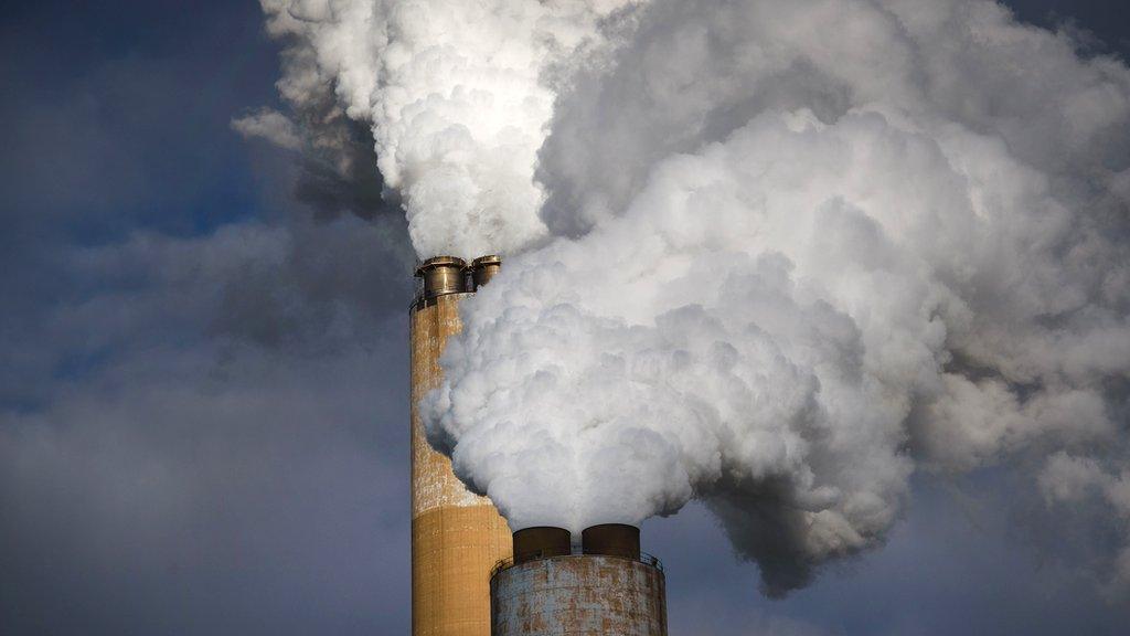 Smoke from a coal power plant