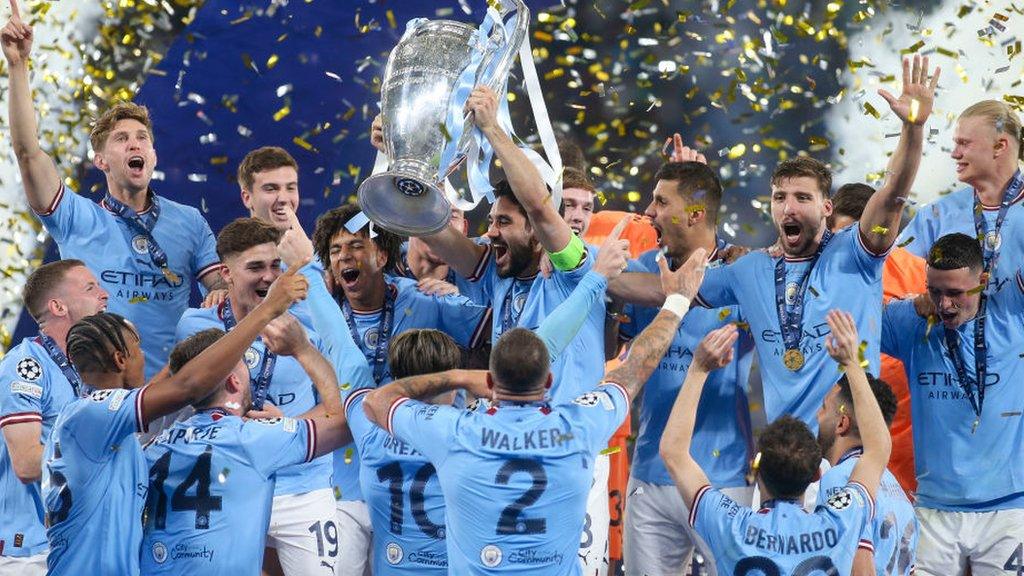 Manchester City celebrate