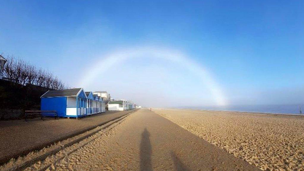 Fogbow at Southend in Essex