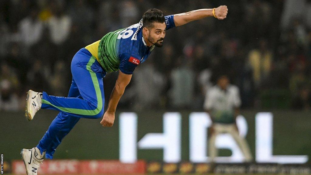 Anwar Ali playing for Multan Sultans in the Pakistani Super League