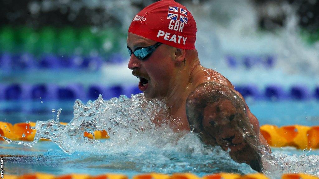 Adam Peaty in action