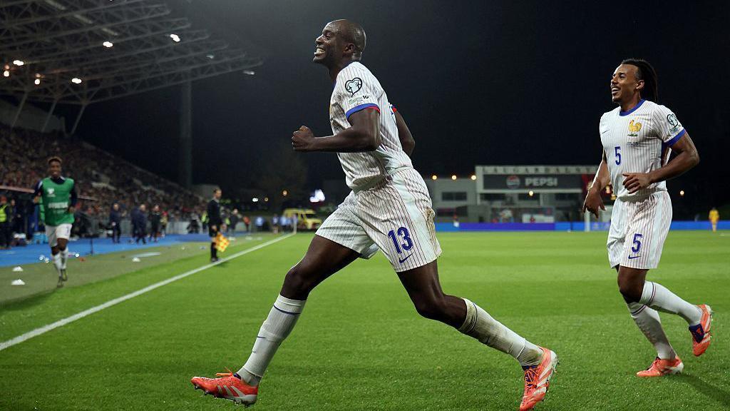 Jean-Philippe Mateta celebrating a goal