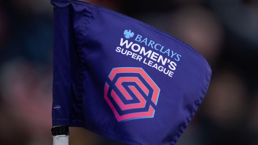 A Women's Super League corner flag