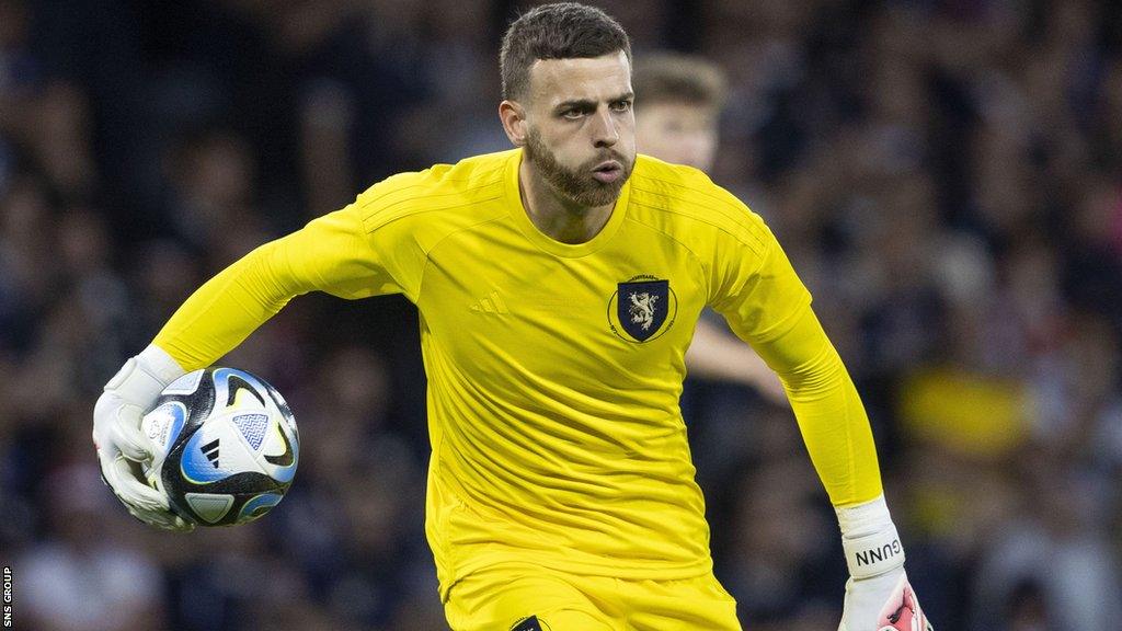 Scotland goalkeeper Angus Gunn