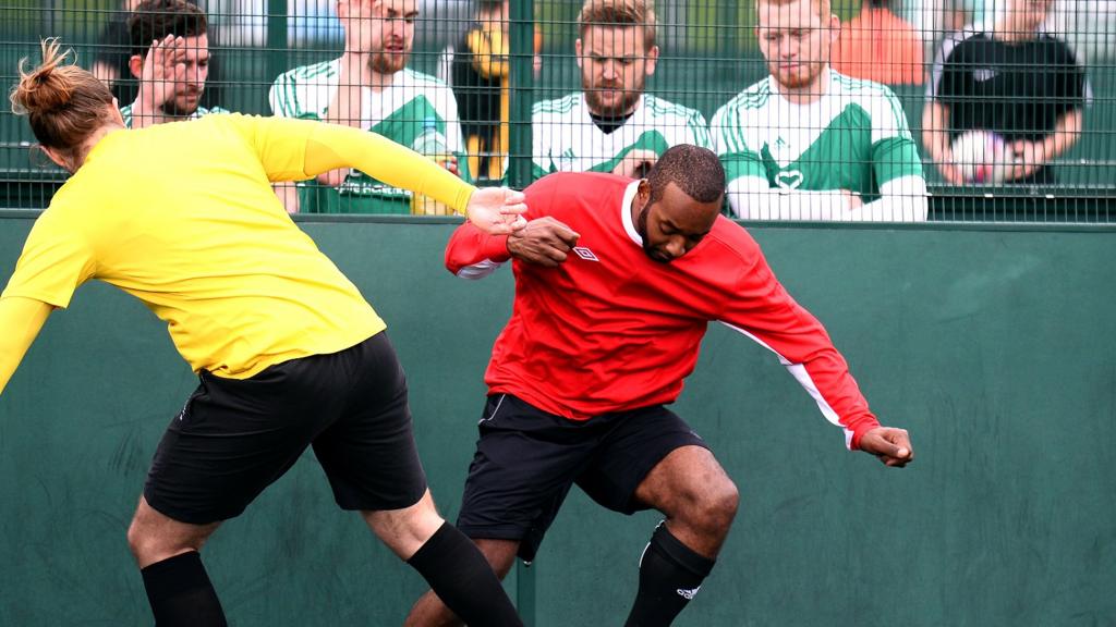 FA People's Cup action