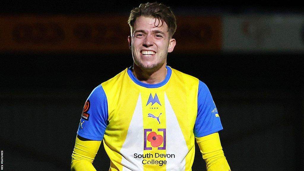 Brad Ash in action for Torquay