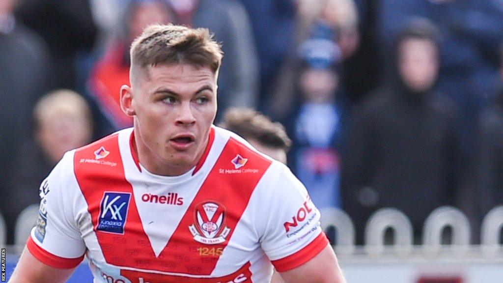 Jack Welsby scored two tries on his 100th appearance for St Helens