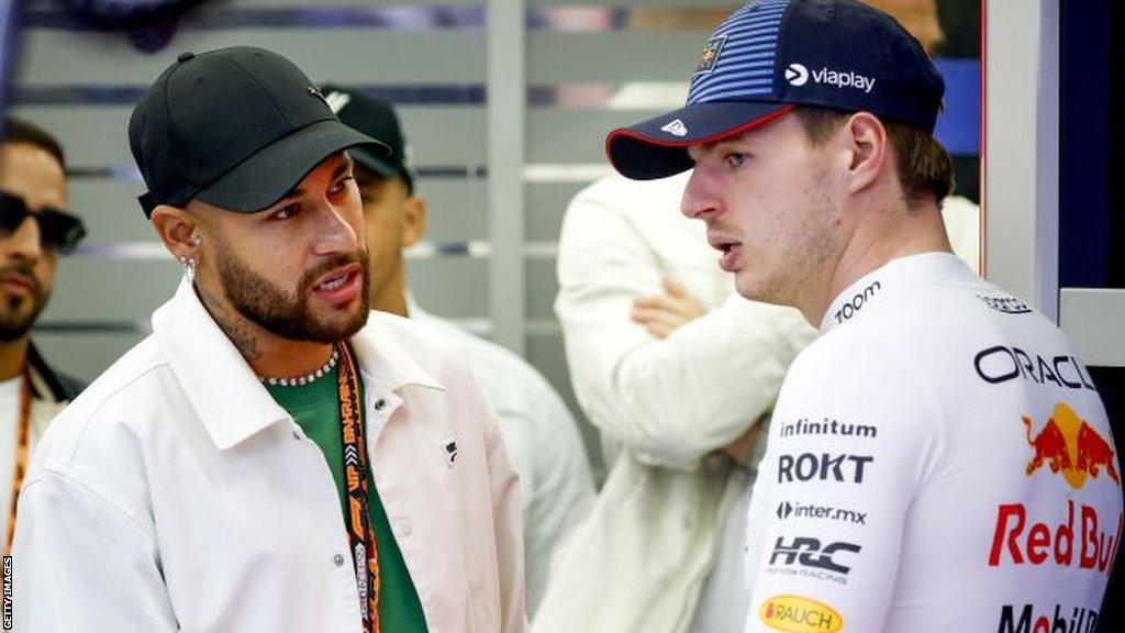 Neymar and Max Verstappen