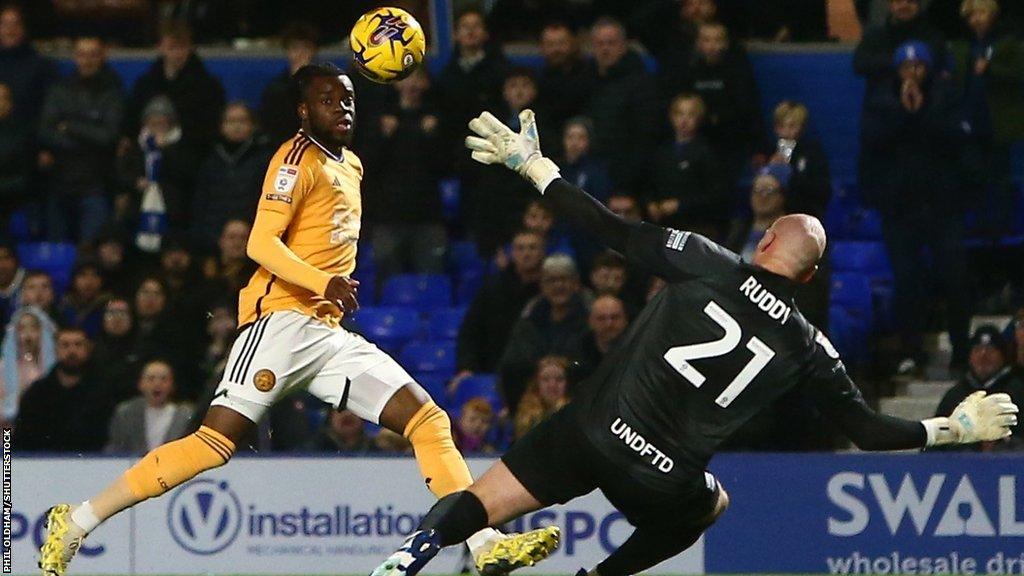 Stephy Mavididi chips Blues keeper John Ruddy for Leicester's opening goal