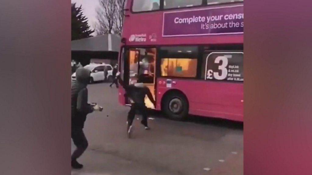 Bus attacked with petrol bomb in Belfast