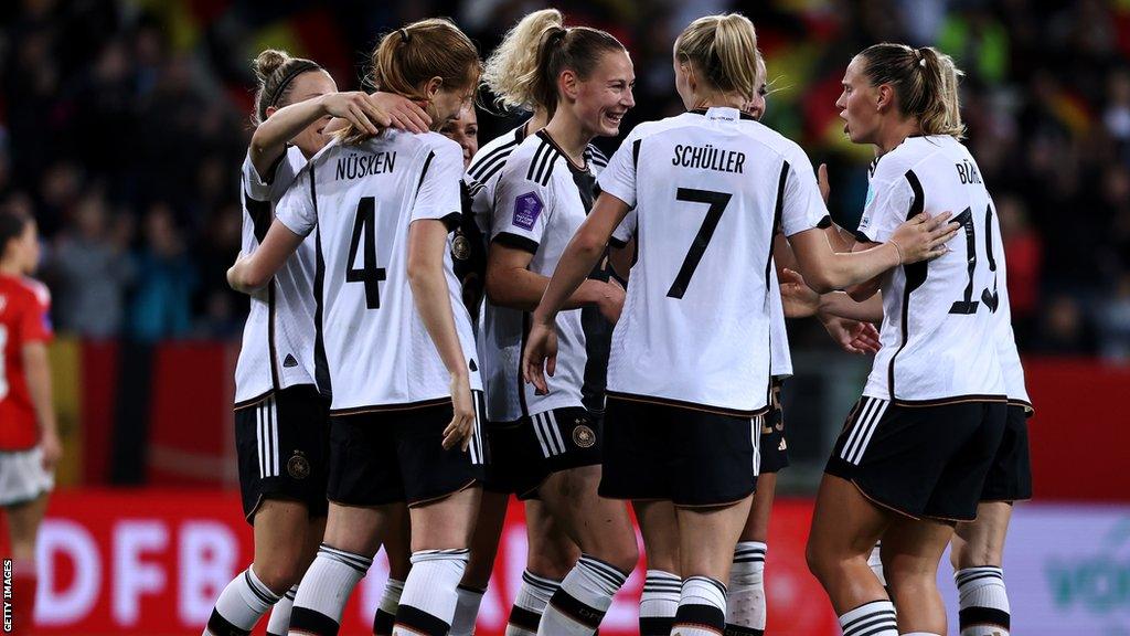 Germany players celebrate