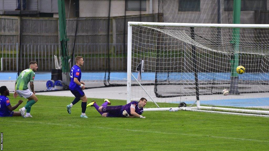 Guernsey score the opening goal