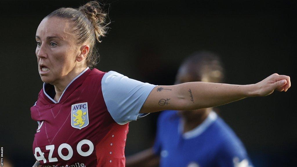 Natasha Harding in action for Aston Villa