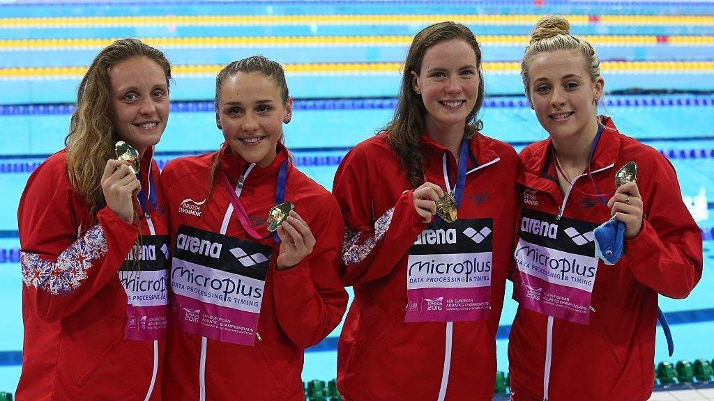 GB women's 4x100m medley relay team