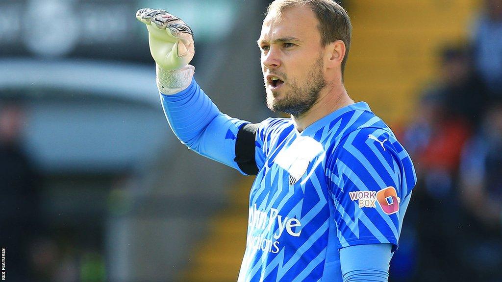 Notts County keeper Sam Slocombe