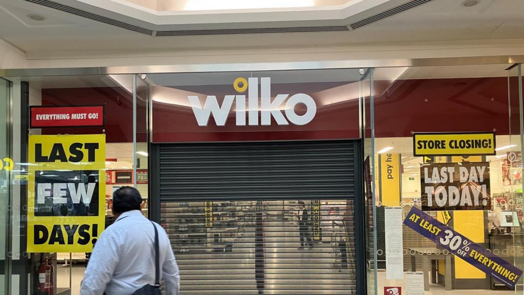 Closed Wilko store