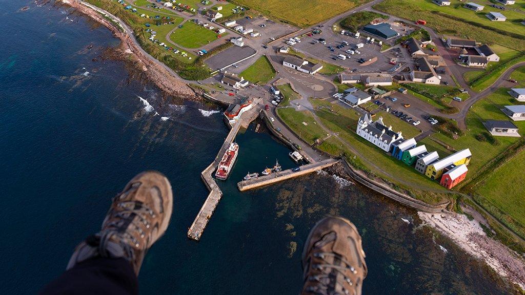 John O'Groats from the air