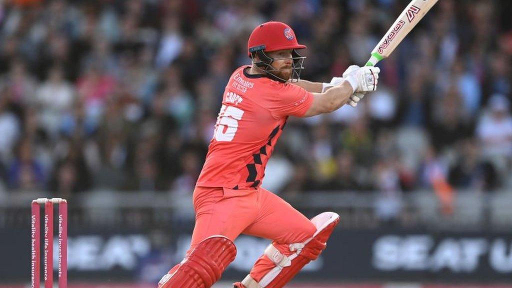 Steven Croft batting for Lancashire