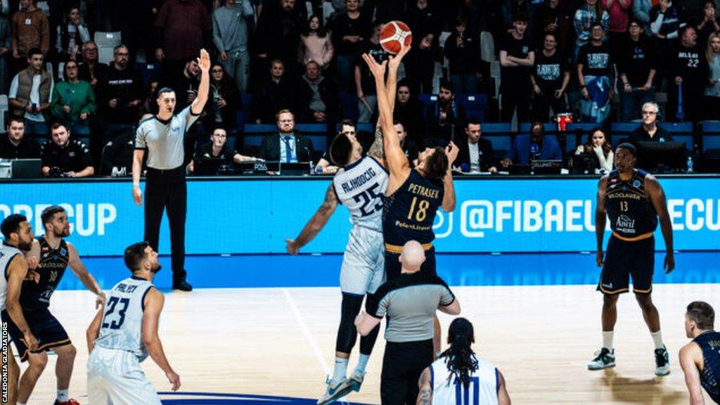 Caledonia Gladiators celebrate