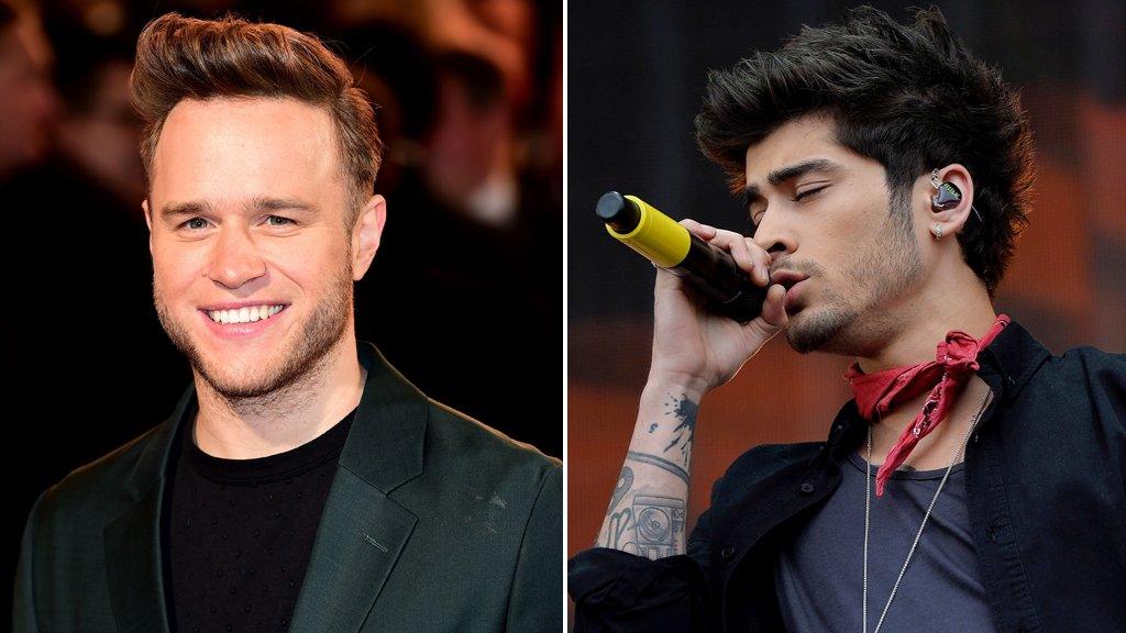 Olly Murs and Zayn Malik