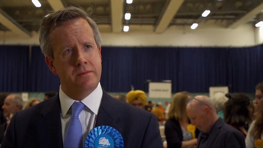 Andrew Johnson at election count