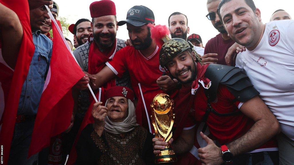 Tunisia fans in Qatar