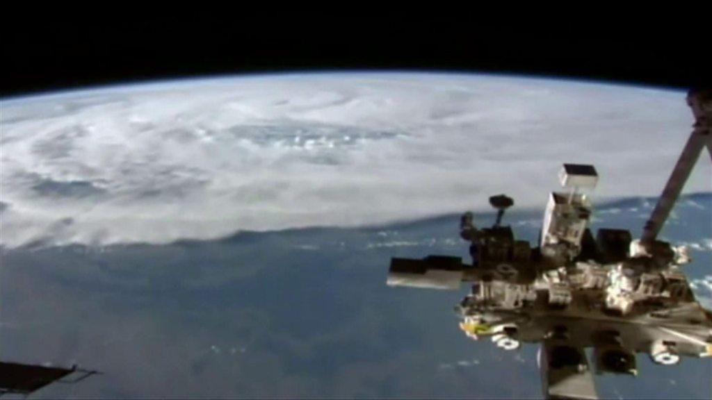 Cyclone Debbie seen from the International Space Station