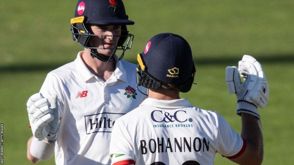 Centurion Josh Bohannon and George Balderson celebrated a 150-run stand at Northampton