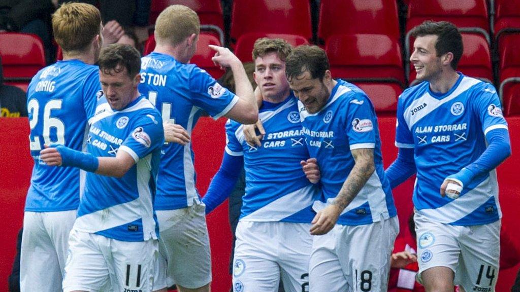 St Johnstone celebrate