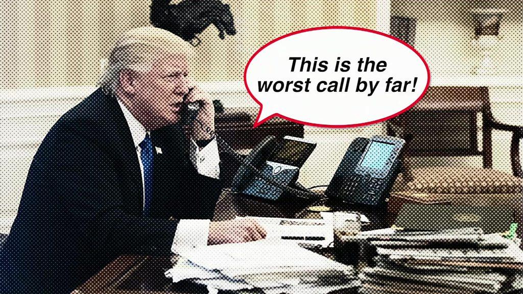 Donald Trump on phone