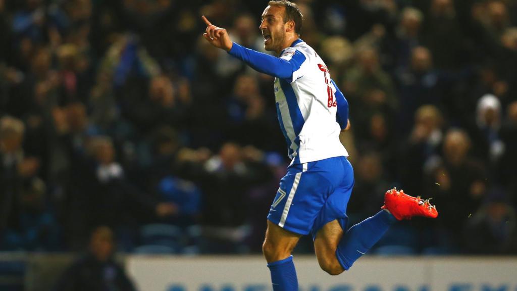 Glenn Murray celebrates goal against Aston Villa