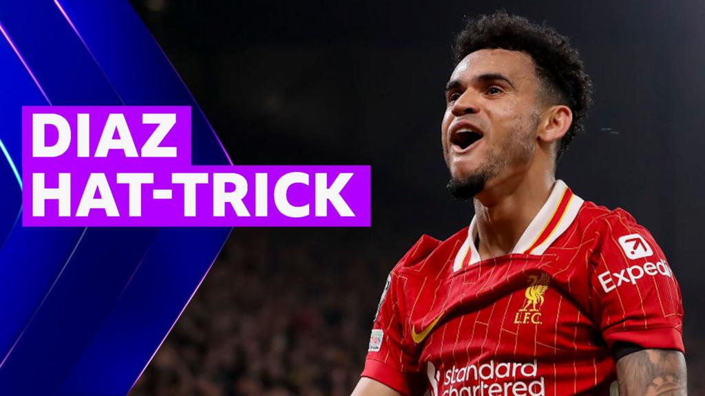 Watch Diaz's brilliant Liverpool hat-trick