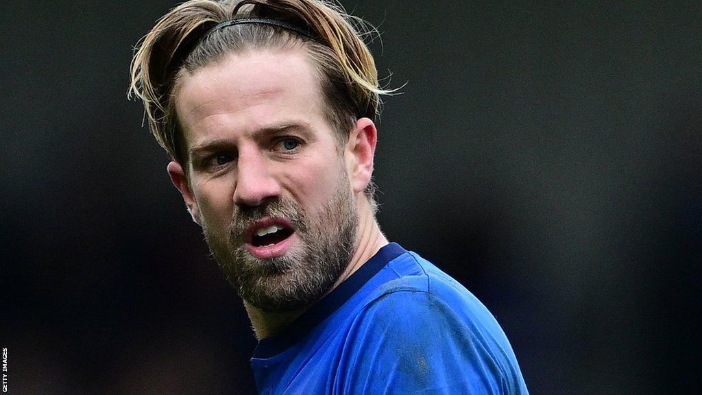 Harry Pell playing for AFC Wimbledon