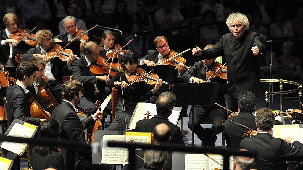 Sir Simon Rattle conducts the Proms