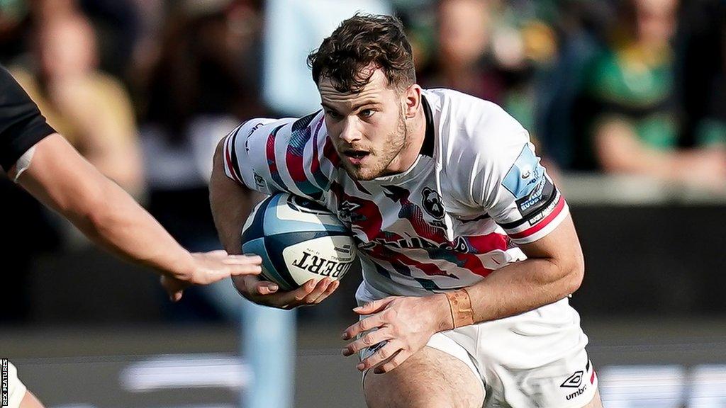 Jack Bates playing for Bristol against Northampton